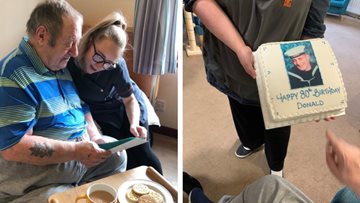 Resident celebrates 80th birthday at Stornoway care home